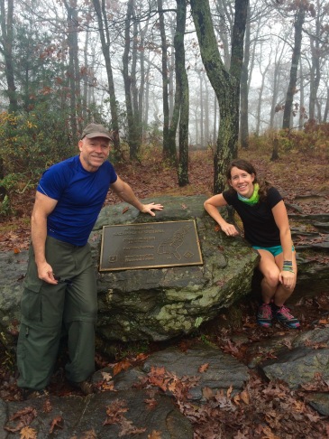 springer mtn! southern terminus. hadn't been back since i finished here in November 2013